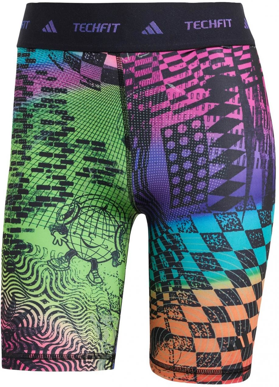 ADIDAS PERFORMANCE Športové nohavice 'Adidas x Jeremy Scott Pride'  zelená / oranžová / ružová / čierna