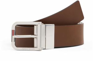 Tommy Jeans Opasky 'AUSTIN 3.5'  hnedá / čierna