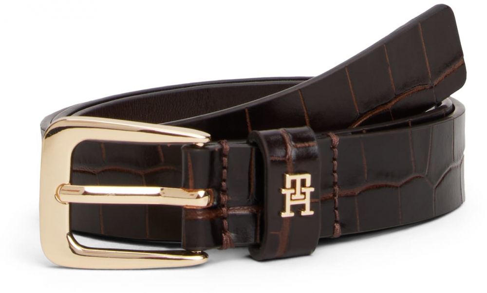 TOMMY HILFIGER Opasky 'LIBRE'  hnedá / tmavohnedá
