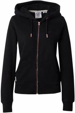 Superdry Tepláková bunda 'ESSENTIAL'  čierna