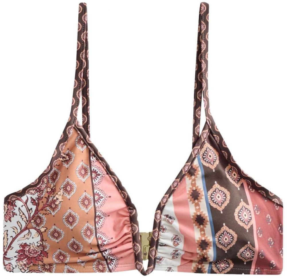 Next Bikinový top  hnedá / čokoládová / staroružová / biela