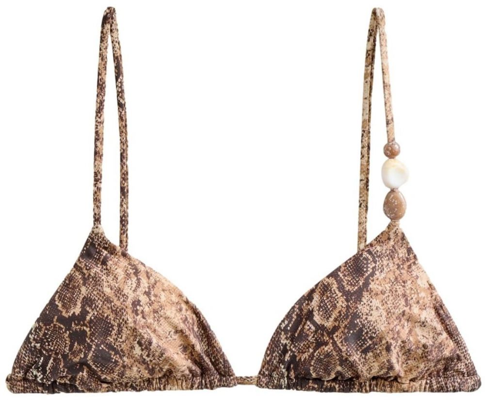 Next Bikinový top  svetlobéžová / hnedá