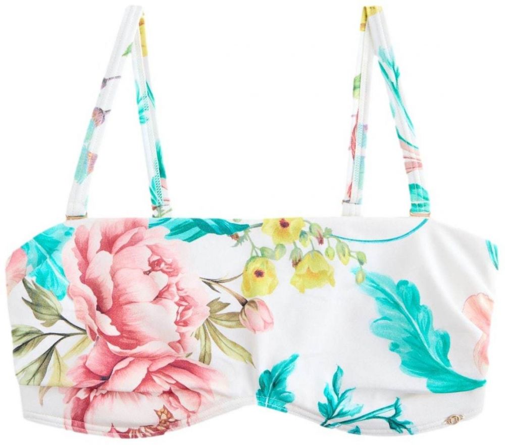 Next Bikinový top  tyrkysová / žltá / ružová / biela