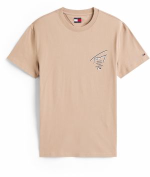 Tommy Jeans Tričko 'CITY'  tmavošedá / čierna / biela