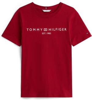 TOMMY HILFIGER Tričko  červená / biela