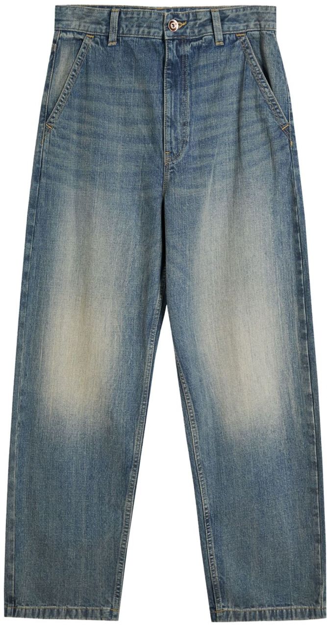 Bershka Džínsy  modrá denim