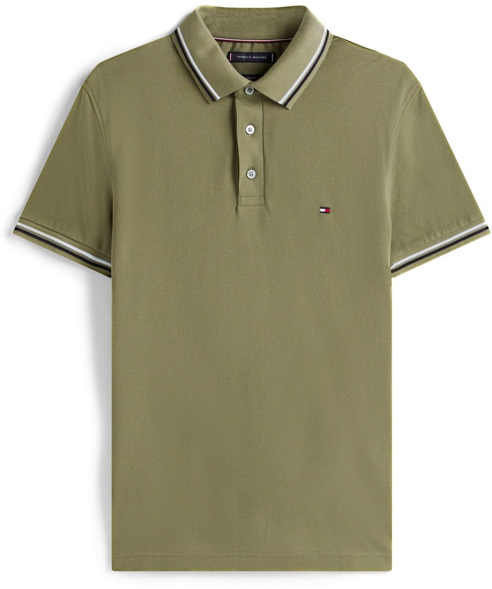 TOMMY HILFIGER Tričko  námornícka modrá / kaki / červená / biela