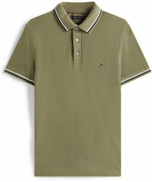 TOMMY HILFIGER Tričko  námornícka modrá / kaki / červená / biela