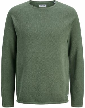 JACK & JONES Sveter 'JJEHILL'  tmavozelená