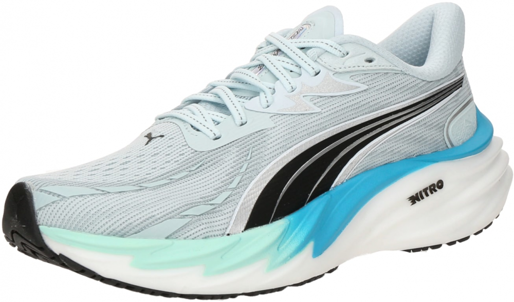 PUMA Bežecká obuv 'Velocity NITRO 4'  mätová / čierna / strieborná