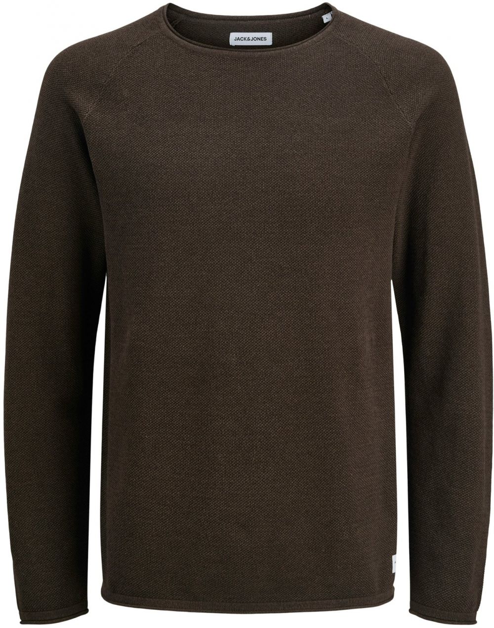 JACK & JONES Sveter 'JJEHILL'  tmavohnedá