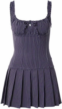 BDG Urban Outfitters Šaty  námornícka modrá / biela
