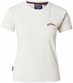 Superdry Tričko 'ESSENTIAL'  nebielená / bordová