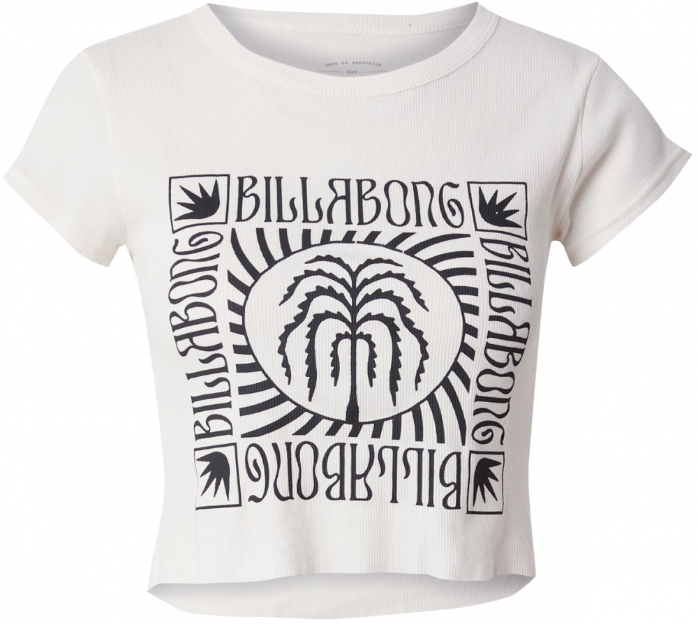 BILLABONG Tričko 'SUN LOVERS'  čierna / biela