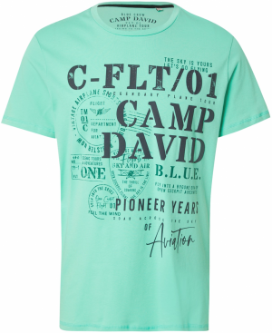 CAMP DAVID Tričko  námornícka modrá / mätová