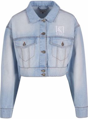 Karl Kani Prechodná bunda  modrá denim
