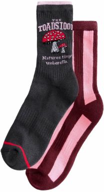 Next Ponožky  ružová / červená / burgundská / čierna