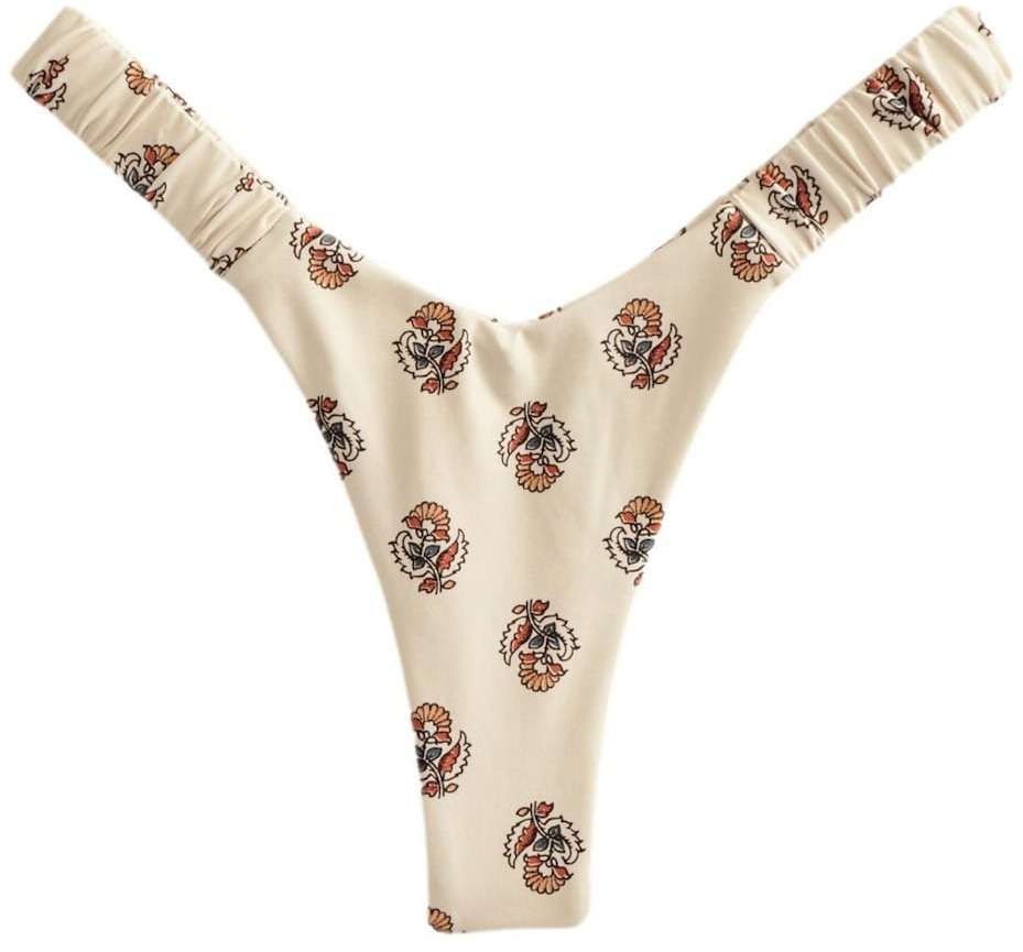Next Bikinové nohavičky  krémová / námornícka modrá / svetlooranžová / čierna
