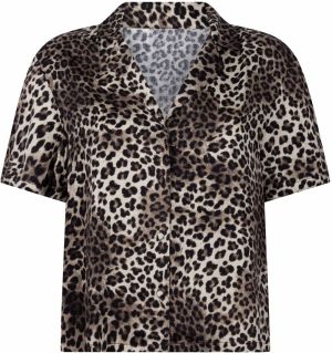 Hunkemöller Tričká na spanie  farba ťavej srsti / hnedá / čierna / biela