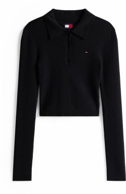 Tommy Jeans Sveter 'ESSENTIAL'  čierna