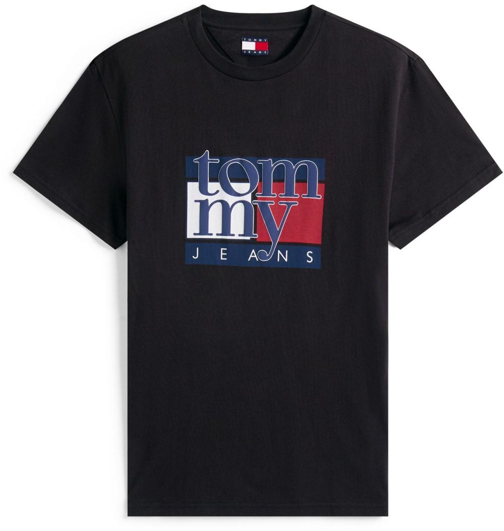 Tommy Jeans Tričko  námornícka modrá / červená / čierna / biela