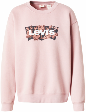 LEVI'S ® Mikina 'Annessa'  pastelovo ružová / burgundská / čierna / biela