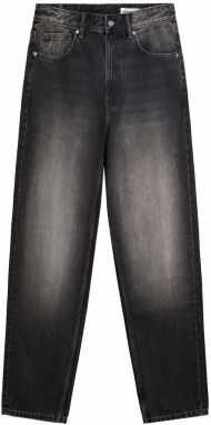 Bershka Džínsy  čierny denim