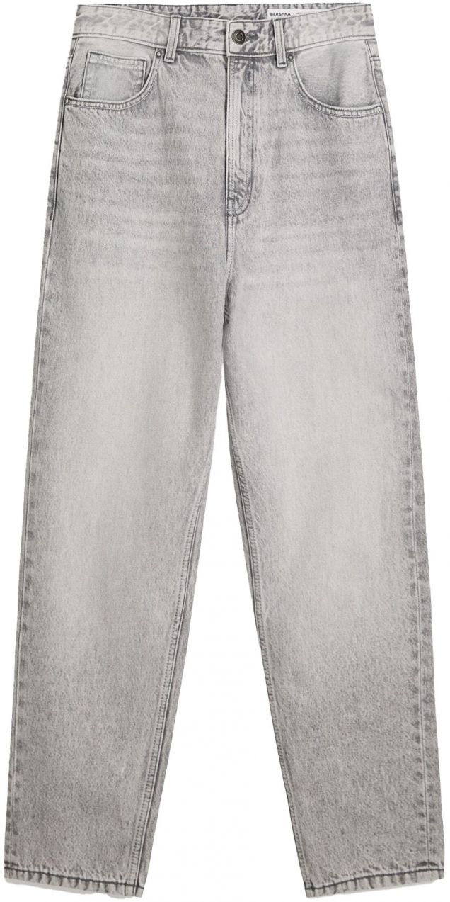 Bershka Džínsy  svetlosivá