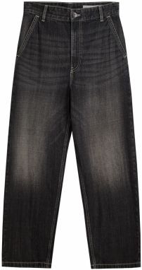 Bershka Džínsy  čierny denim