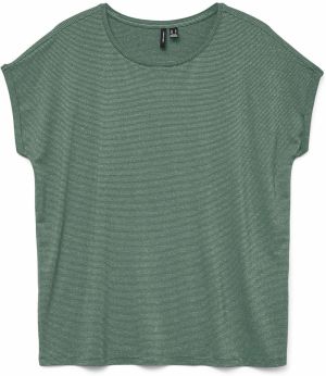 VERO MODA Tričko 'VMLAVA'  nefritová / strieborná