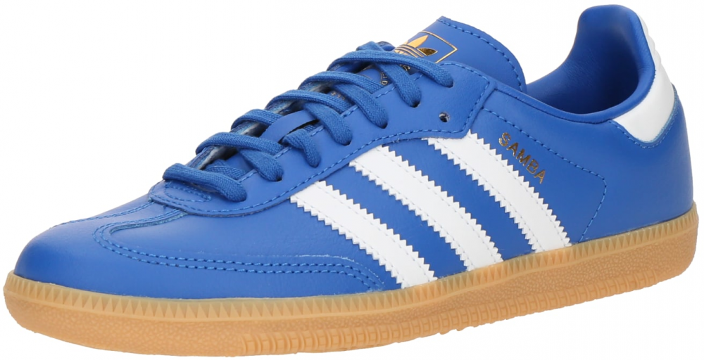 ADIDAS ORIGINALS Tenisky 'SAMBA OG'  modrá / zlatá / biela