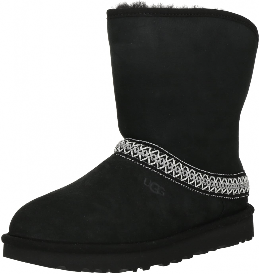 UGG Nízke čižmy 'Classic'  sivá / čierna / biela