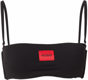 HUGO Bikinový top  červená / čierna