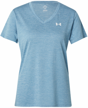 UNDER ARMOUR Funkčné tričko 'Twist'  modrosivá / biela