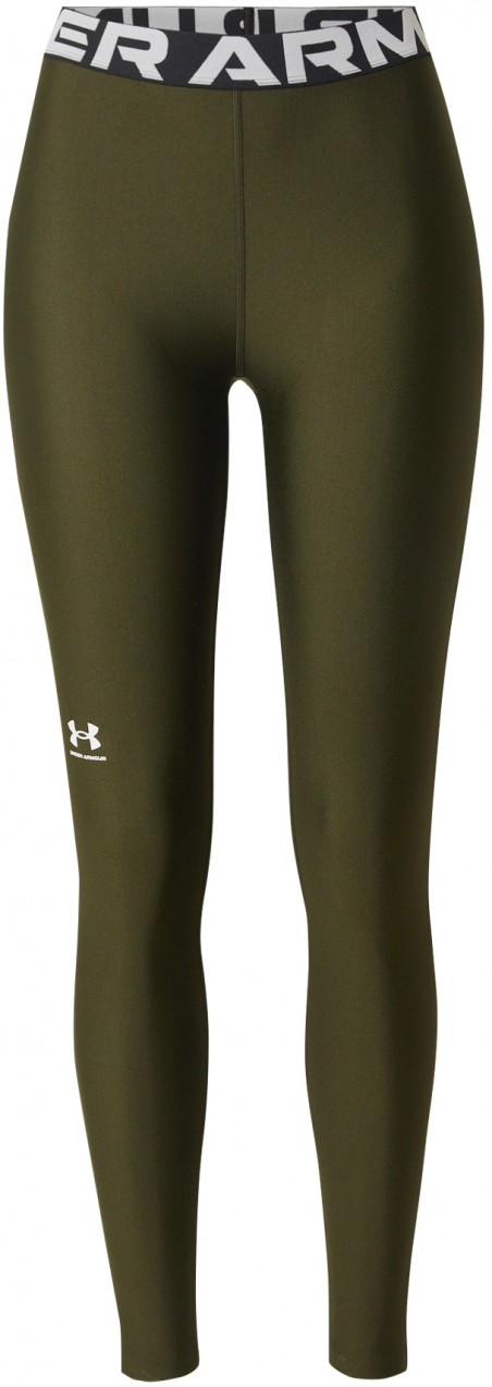 UNDER ARMOUR Športové nohavice 'Authentics'  olivová / čierna / biela
