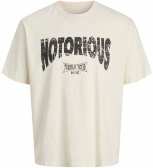 JACK & JONES Tričko 'JOREaglerock Gallery'  oranžová / tmavooranžová / čierna / biela ako vlna