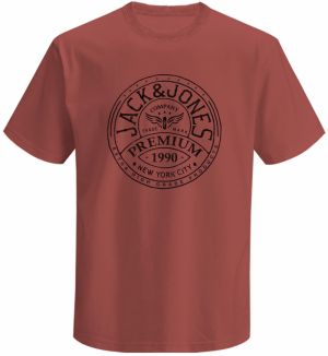 Jack & Jones Premium Tričko 'JPRBLUZACK'  brusnicová / čierna