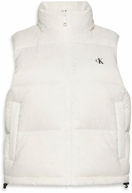 Calvin Klein Jeans Vesta 'ESSENTIAL'  čierna / biela