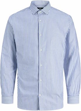 JACK & JONES Košeľa 'JPRBLAPARKER'  tmavomodrá / biela
