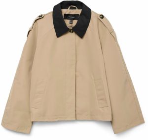 VERO MODA Prechodná bunda 'VMLucia Maria'  béžová / čierna