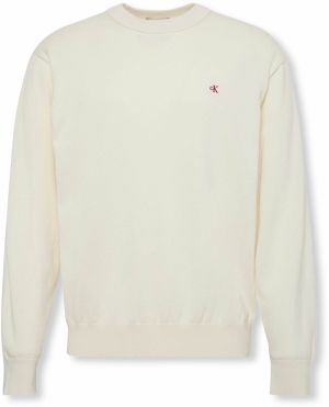 Calvin Klein Jeans Sveter 'ESY'  biela