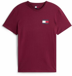 Tommy Jeans Tričko 'ESSENTIAL'  tmavočervená