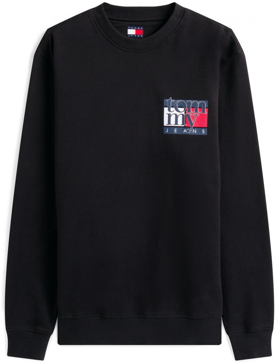 Tommy Jeans Mikina  tmavomodrá / červená / čierna / biela