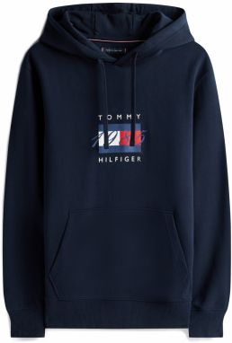 TOMMY HILFIGER Mikina  námornícka modrá / červená / biela