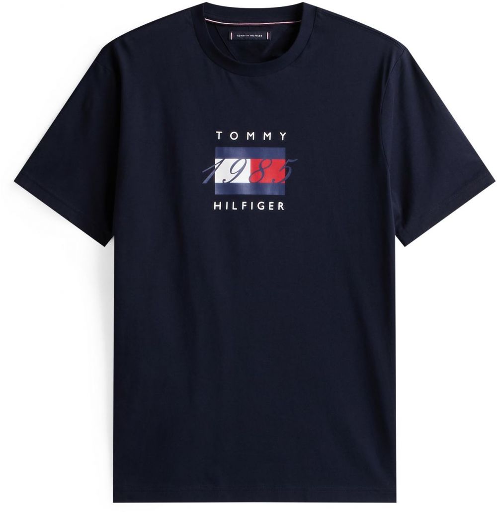 TOMMY HILFIGER Tričko  námornícka modrá / červená / biela