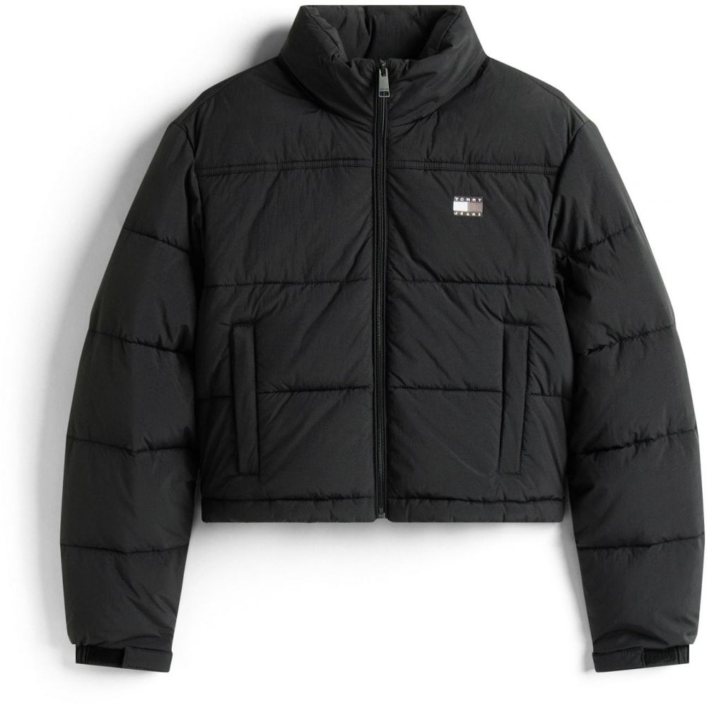 Tommy Jeans Prechodná bunda  čierna