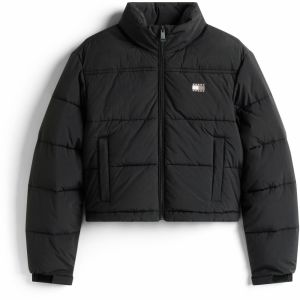 Tommy Jeans Prechodná bunda  čierna