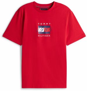 TOMMY HILFIGER Tričko  námornícka modrá / červená / biela
