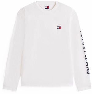 Tommy Jeans Tričko  nebielená / tmavomodrá