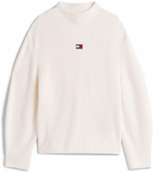 Tommy Jeans Sveter  námornícka modrá / červená / biela